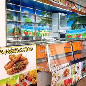 Rimorchio omologato per Catering di Frutta fresca